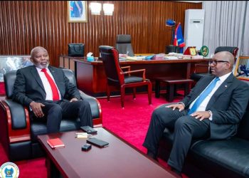 Parlement : Le Président de l’Assemblée nationale Vital Kamerhe en tête-à-tête avec son collègue du sénat Jean-Michel Sama Lukonde