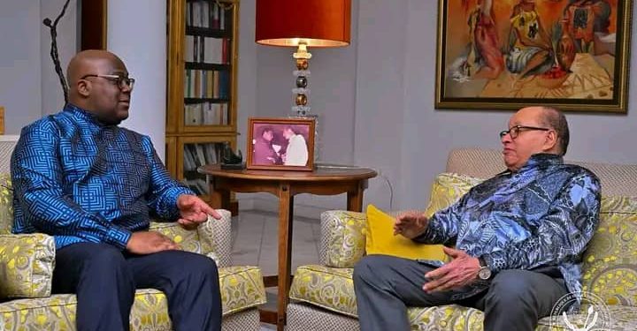 RDC: Félix Tshisekedi en visite de courtoisie chez le patriarche Léon Kengo wa Dondo