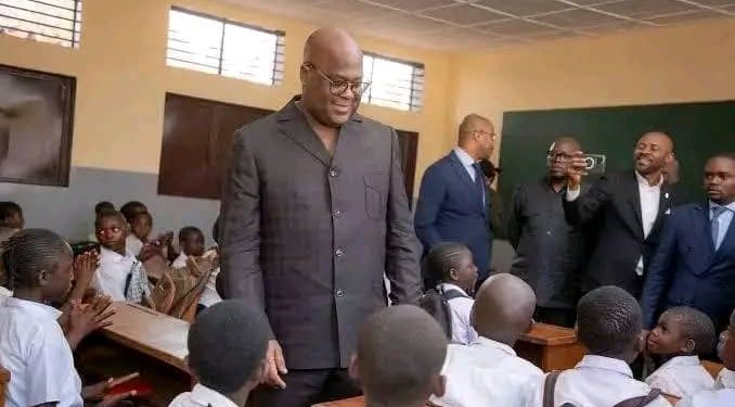 Kinshasa : Le Président Felix Tshisekedi visite ce lundi 16 septembre 2024, l’École Primaire 1 et 2 KAMINA à Yolo-Nord