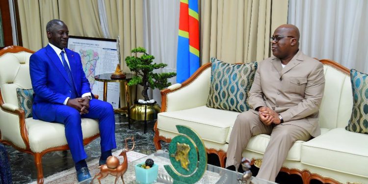 Diplomatie : Félix Tshisekedi et le Président de l’Assemblée nationale ivoirienne ont échangé sur le rapprochement des pays africains