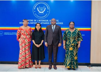 RDC : Le ministre de l’intérieur JACQUEMAIN SHABANI a discuté avec une délégation de HCR sur la protection des déplacés