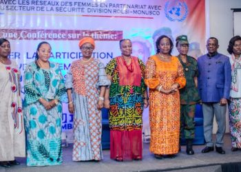 Kinshasa : L&rsquo;Honorable Dominique Munongo INAMIZI a pris part à la conférence sur l&rsquo;amélioration et la participation significative des femmes dans le secteur de la sécurité en RDC,