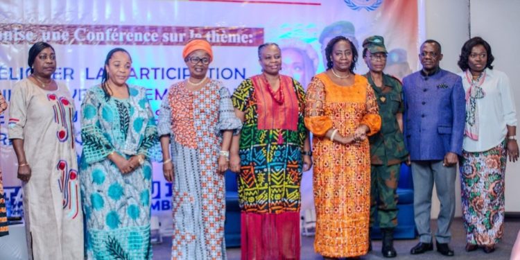 Kinshasa : L’Honorable Dominique Munongo INAMIZI a pris part à la conférence sur l’amélioration et la participation significative des femmes dans le secteur de la sécurité en RDC,