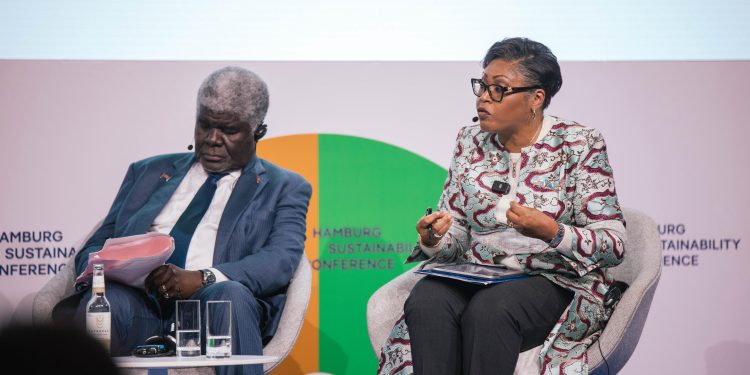 Judith Suminwa à la Conférence de Hambourg : « La RDC ne préserve pas la nature par gentillesse, elle doit être rétribuée à juste titre »