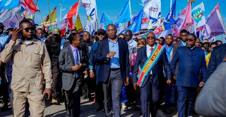 PDL-145 Territoires en RDC : le Ministre du Plan Guylain Nyembo en mission de supervision au Tanganyika