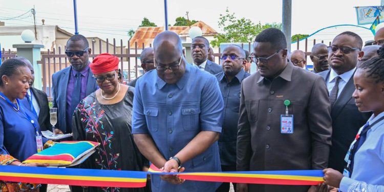 TANGANYIKA : Felix Antoine Tshisekedi a inauguré le bâtiment administratif de la Banque Centrale du Congo à Kalemie