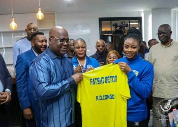 CAN HANDBALL SENIORS DAMES 2024 : Le Chef de l’Etat Félix Tshisekedi encourage les léopards pour les quarts de finale