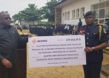TSHOPO: Le vice premier ministre de l’intérieur Shabani a lancé les travaux de réhabilitation de l&rsquo;école de formation de la police de « Kapalata » à Kisangani