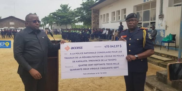 TSHOPO: Le vice premier ministre de l’intérieur Shabani a lancé les travaux de réhabilitation de l’école de formation de la police de « Kapalata » à Kisangani