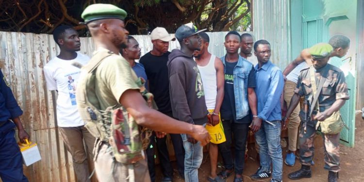 Sud-Kivu : Dix (10) présumés criminels arrêtés mercredi 1 janvier 2025 à Bukavu par la police