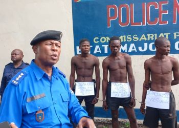 Insécurité au Kwango : trois criminels arrêtés par la police présentés à la population