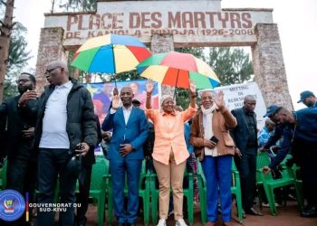 Sud-kivu : la ministre nationale des affaires sociales Nathalie Aziza Munana en mission d’assistance sociale à Walungu