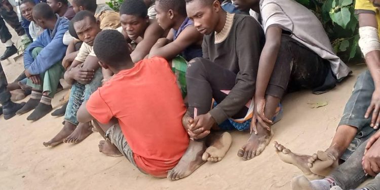 Goma : Au moins 23 présumés bandits urbains à la base de l’insécurité arrêtés et présentés à la police nationale congolaise