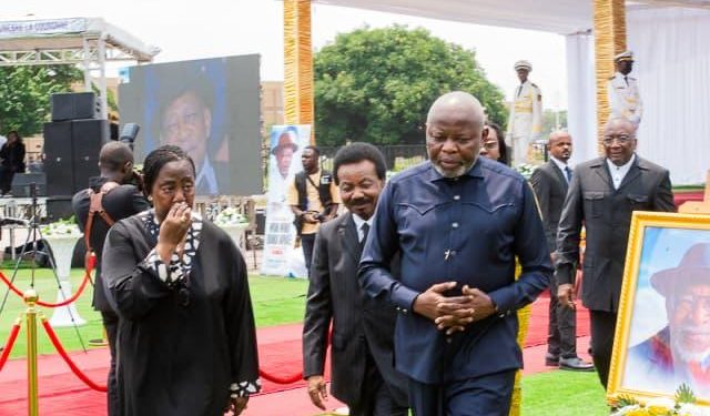 Kinshasa: L’honorable Princesse Dominique Munongo Inamizi, a rendu les derniers hommages au patriarche Raphaël Mpanu-Mpanu Bibanda
