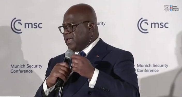 Conférence de Munich : Félix TSHISEKEDI appelle à une action internationale contre le Rwanda pour son agression contre la RDC