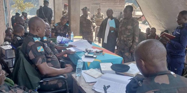 Guerre à l’est : 61 militaires déserteurs à la barre du Tribunal militaire Garnison de Butembo