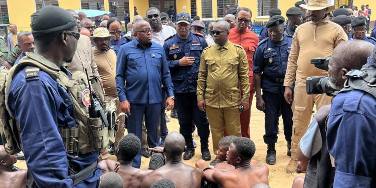 Opération Ndobo au Kongo Central: La police nationale congolaise arrête plus de 114 bandits dont 6 femmes ce mercredi 12 mars à Matadi