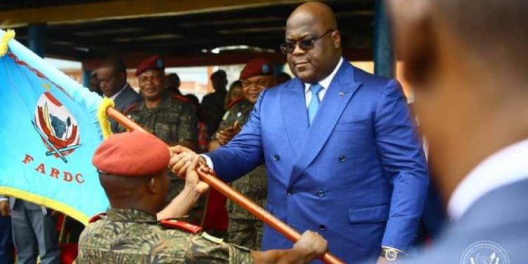 Agression Rwandaise : « La solde d’un militaire, qui était de 100 dollars par mois, a été relevée. Un militaire au front touche en moyenne 500 dollars » (Felix TSHISEKEDI)