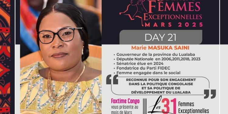 Marie-Thérèse Masuka Saini : Femme Exceptionnelle, Symbole de l’engagement de la femme en politique