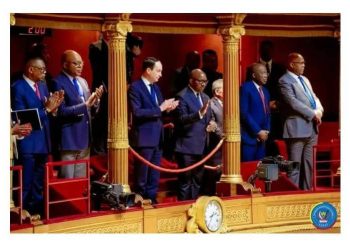 Jean Michel Sama Lukonde reçu au Sénat français : Un appel à la solidarité internationale pour l&rsquo;Est de la RDC