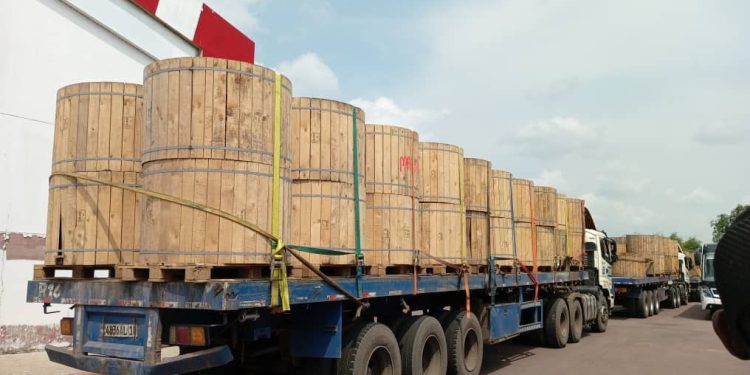 RDC : 250 kilomètres de câbles de balisage réceptionnés à Kinshasa par la RVA