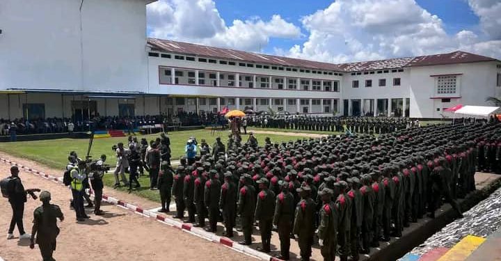 Kasaï-Central : 544 nouveaux sous-officiers ont prêté serment à l’académie Militaire à Kananga