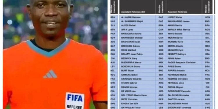 Football : Jean Jacques Ndala, arbitre congolais sélectionné pour la Coupe du Monde des Clubs 2025 (Document)