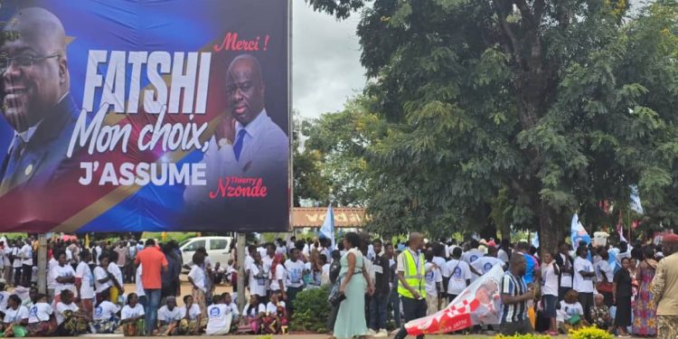 Haut-Katanga: Une Mobilisation des Partisans de l’Union Sacrée observée à l’Aéroport de Luano à l’atterrissage de Félix Tshisekedi ce jeudi 17 avril