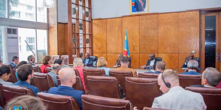 Diplomatie parlementaire : face à une délégation des parlementaires européens, Vital Kamerhe plaide pour une pression diplomatique en faveur de la paix en RDC