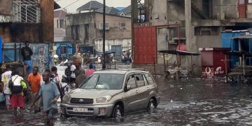 Kinshasa : des maisons de la commune de Limete inondées après la pluie de vendredi