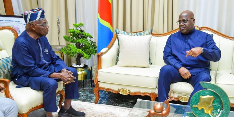 RDC: aprés Kigali, Félix Tshisekedi et Olusegun Obasanjo discutent de la paix à l’Est