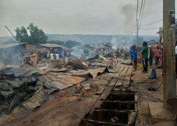 Kinshasa : un Incendie d’origine inconnue dévaste le marché de Matadi-Kibala