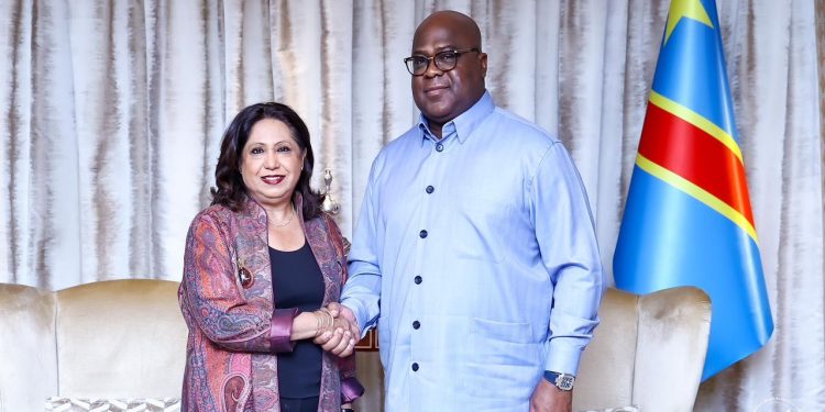 Guerre à l’Est : Félix Tshisekedi reçoit la Représentante spéciale du SG de l’ONU chargée de la question des violences sexuelles en période de conflit