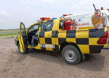 Tshopo : l&rsquo;aéroport International de Bangboka se dote d’un véhicule « Flyco » pour guider les aéronefs au sol et éloigner les animaux indésirables sur les pistes