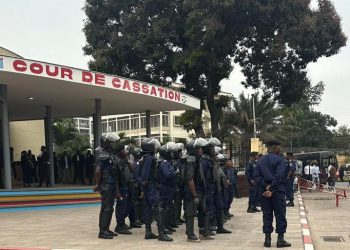Procès Mutamba :forte mobilisation policière constatée devant la Cour de cassation ce mercredi 27 août