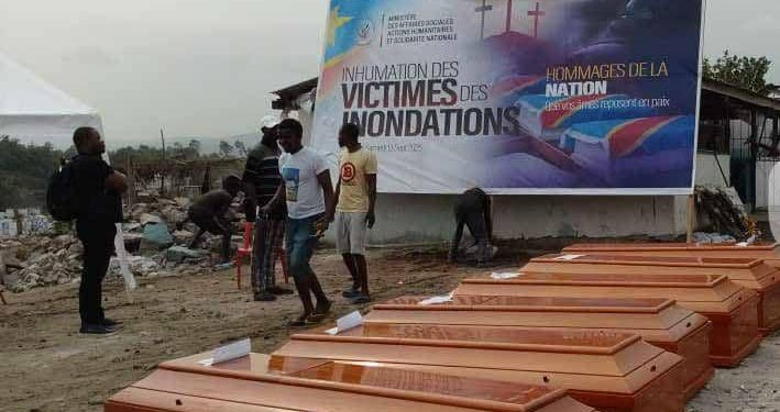 Kinshasa : Inhumation de 63 victimes des pluies diluviennes au cimetière de Kinkole Nouvelle-cité ce samedi 13 septembre