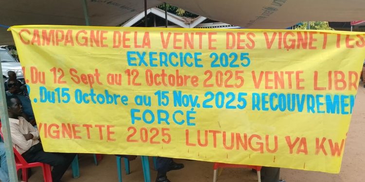 Kikwit : le gouvernement lance la campagne de vente des vignettes 2025 à Bandundu