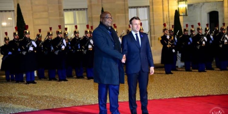 France : Tête-à-tête entre Félix Tshisekedi et Emmanuel Macron en marge de la conférence de Paris sur la paix et la prospérité.