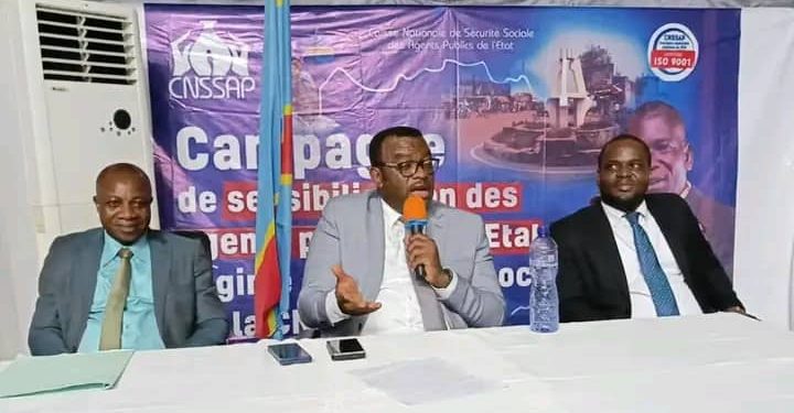 Tshikapa : le VPM de la fonction publique, Jean Pierre Lihau lance la campagne CNSSAP pour les agents publics