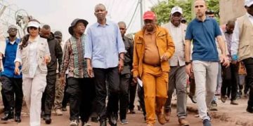 Kinshasa : Le ministre des ITP inspecte les travaux d’élargissement de la route Kulumba à Masina