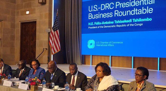 RDC-USA : Félix Tshisekedi participe à une table ronde avec des géants américains des secteurs de la santé, des banques et des télécommunications