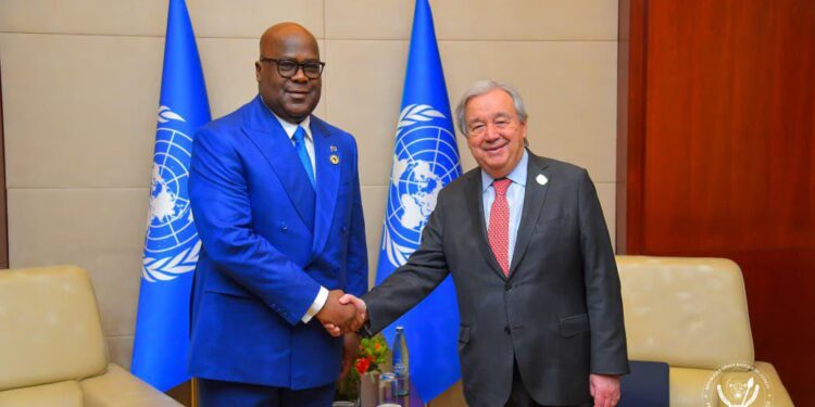 Addis-Abeba : Félix Tshisekedi et Guterres échangent sur la mise en œuvre de la résolution 2773