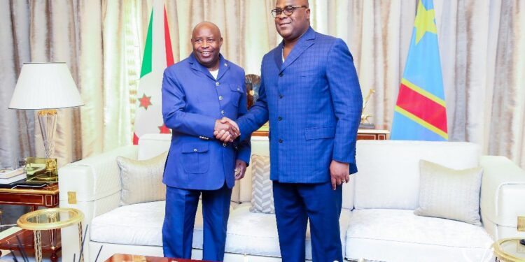 Addis Abeba: Le président Félix Tshisekedi félicite Évariste Ndayishimiye pour sa prise de fonction à la présidence de l&rsquo;Union africaine