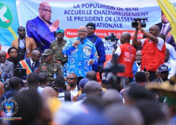 Nord-Kivu : À Beni, Aimé Boji Sangara sensibilise la population à l’unité et à faire échec à l&rsquo;agresseur