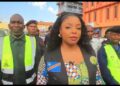 Lubumbashi: la ministre Lorraine Lusamba sensibilise les chauffeurs et les usagers sur le civisme routier et le respect du Code de la Route