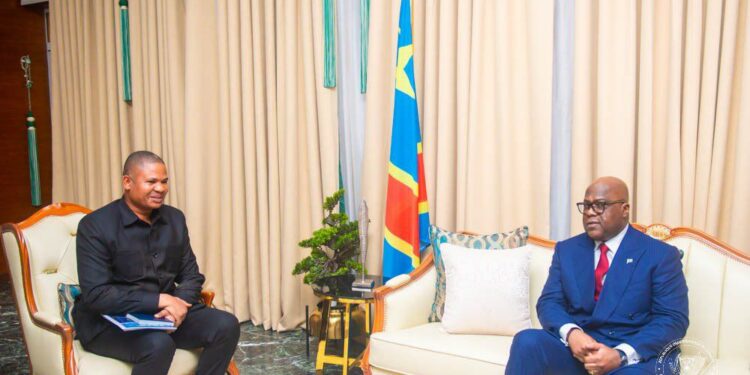 Haut-Katanga : Martin Kazembe présente la situation économique et sécuritaire de la province au président Félix Tshisekedi