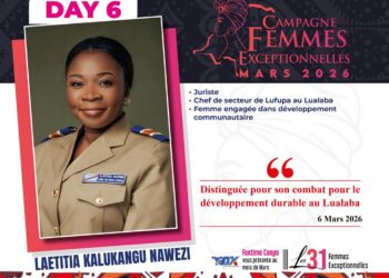 Laetitia Kalukangu NAWEZI : Femme Exceptionnelle, reconnue pour son dévouement dans le développement communautaire