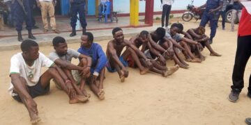 Kongo Central : La police nationale congolaise arrête Plus de neuf criminels à Muanda