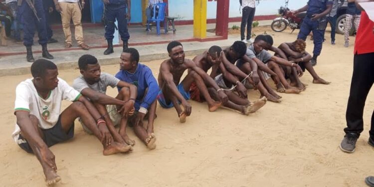 Kongo Central : La police nationale congolaise arrête Plus de neuf criminels à Muanda
