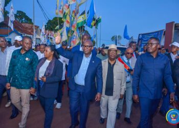 13ème Conférence des gouverneurs de province : le président du Sénat Jean-Michel Sama Lukonde est arrivé à Bandundu-ville